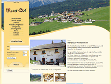 Tablet Screenshot of pension-moserhof.com